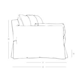 Graham and Green Jasmine Natural Belgian Linen Three Seater Sofa - thumbnail 6