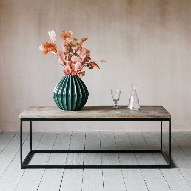 Graham and Green Albie Iron and Wood Coffee Table - image 1