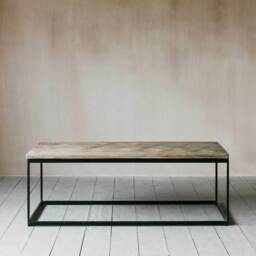 Graham and Green Albie Iron and Wood Coffee Table - thumbnail 2