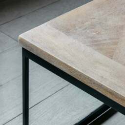 Graham and Green Albie Iron and Wood Coffee Table - thumbnail 5