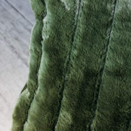 Graham and Green Olive Green Ribbed Cushion - thumbnail 3