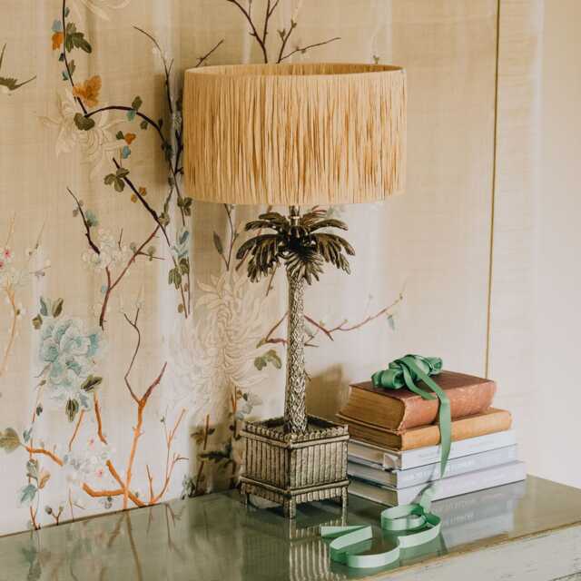 Graham and Green Potted Palm Tree Table Lamp - image 1