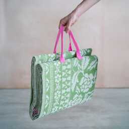 Graham and Green Tivoli Green Recycled Picnic Blanket - thumbnail 2