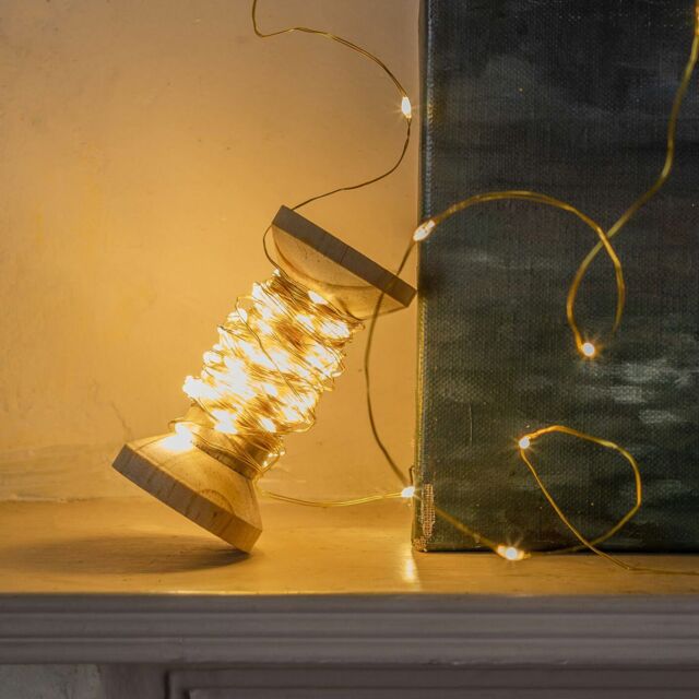 Graham and Green Gold LED Lights on a Spool - image 1