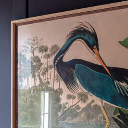 Graham and Green Framed Black Heron Landscape Print - 105 x 80cm - thumbnail 2