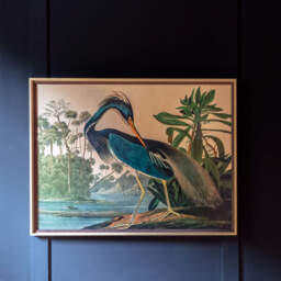 Graham and Green Framed Black Heron Landscape Print - 105 x 80cm - thumbnail 1