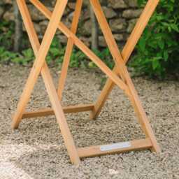 Graham and Green Teak Wood Folding Café Table - thumbnail 5