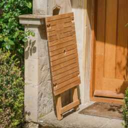 Graham and Green Teak Wood Folding Café Table - thumbnail 6