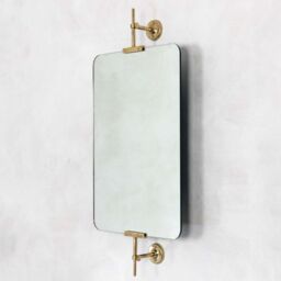 Graham and Green Orwell Antique Silver Swivel Mirror - thumbnail 4