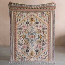 Graham and Green Aoife Cotton Embroidered Rug - 120 x 180cm