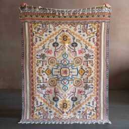Graham and Green Aoife Cotton Embroidered Rug - 120 x 180cm