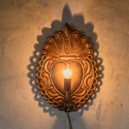 Graham and Green Ex-Voto Antiqued Gold Wall Light - thumbnail 1
