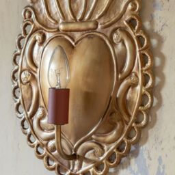 Graham and Green Ex-Voto Antiqued Gold Wall Light - thumbnail 3