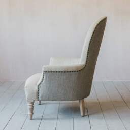 Graham and Green Louise Natural Linen Armchair - thumbnail 6
