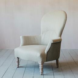 Graham and Green Louise Natural Linen Armchair - thumbnail 4