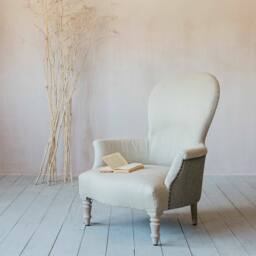 Graham and Green Louise Natural Linen Armchair - thumbnail 3