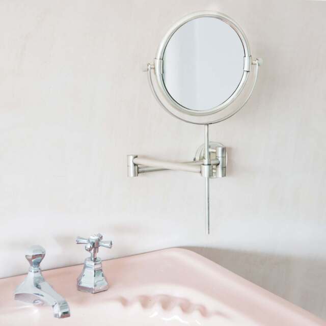 Graham and Green Ovin Antique Silver Extension Wall Mirror - image 1