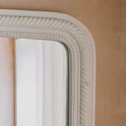 Graham and Green White Rope Edge Wall Mirror - thumbnail 2