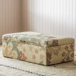 Graham and Green June Jute Floral Deep Blanket Box - thumbnail 2