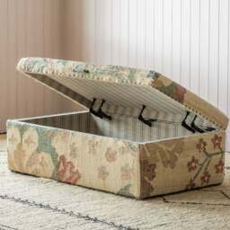 Graham and Green June Jute Floral Deep Blanket Box - thumbnail 3
