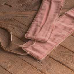 Graham and Green Set of Two Mocha Rose Velvet Tie Backs - thumbnail 2