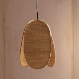 Graham and Green Snowdrop Wicker Pendant Light - thumbnail 2