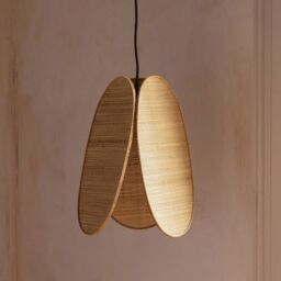 Graham and Green Snowdrop Wicker Pendant Light