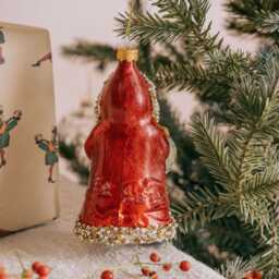 Graham and Green Santa with Reindeer Christmas Tree Decoration - thumbnail 2