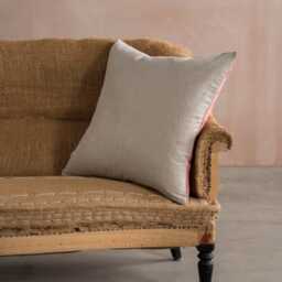 Graham and Green Tea Rose Velvet & Linen Backed Large Square Cushion - thumbnail 2