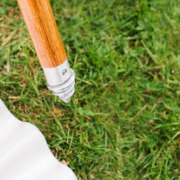 Graham and Green Salcombe Navy Stripe Parasol - thumbnail 5