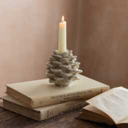 Graham and Green Pinecone Large Candle Holder - thumbnail 1