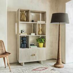 Graham and Green Farly Wood Floor Lamp with Shade - thumbnail 2