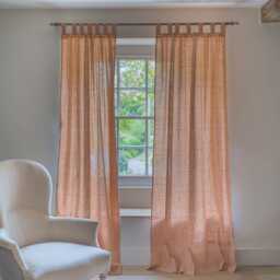 Graham and Green Eliza Floral Block Printed Single Curtain - thumbnail 1