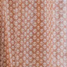 Graham and Green Eliza Floral Block Printed Single Curtain - thumbnail 3