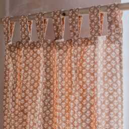 Graham and Green Eliza Floral Block Printed Single Curtain - thumbnail 2