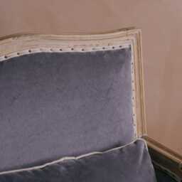 Graham and Green Autumn Grey Velvet Armchair - thumbnail 6