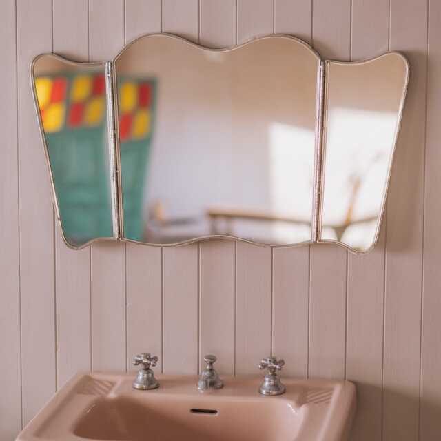 Graham and Green Edie Steel Triple Wall Mirror - image 1