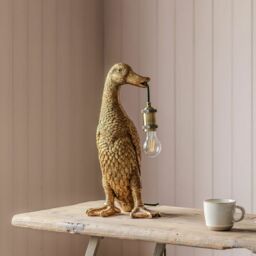 Graham and Green Mallory Mallard Gold Table Lamp - thumbnail 2