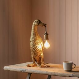Graham and Green Mallory Mallard Gold Table Lamp - thumbnail 3