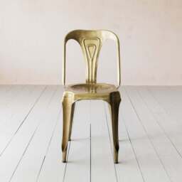 Graham and Green Isaac Brass Chair - thumbnail 2