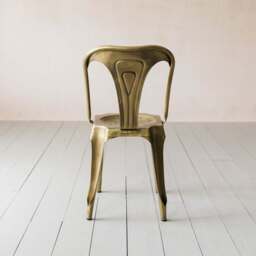 Graham and Green Isaac Brass Chair - thumbnail 4