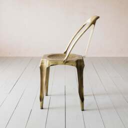 Graham and Green Isaac Brass Chair - thumbnail 3