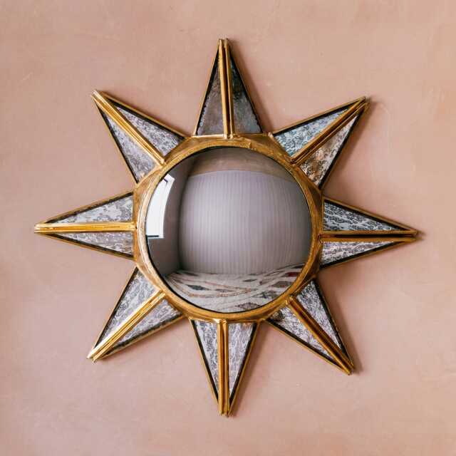 Graham and Green Star Convex Small Wall Mirror - image 1