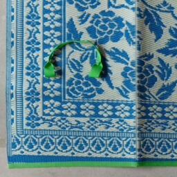 Graham and Green Tivoli Blue Recycled Picnic Blanket - thumbnail 3