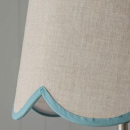 "Graham and Green 12"" Turquoise Scallop Lamp Shade" - thumbnail 2