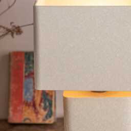 Graham and Green Grey Textured Rectangular Table Lamp - thumbnail 4
