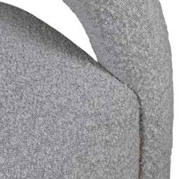 Graham and Green Mika Grey Bouclé Armchair - thumbnail 4