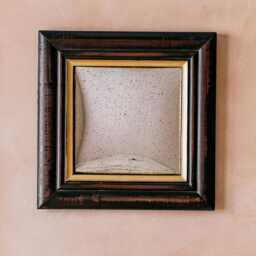 Graham and Green Square Black & Gold Wall Mirror - Large - thumbnail 2