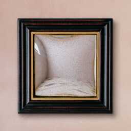 Graham and Green Square Black & Gold Wall Mirror - Large - thumbnail 3