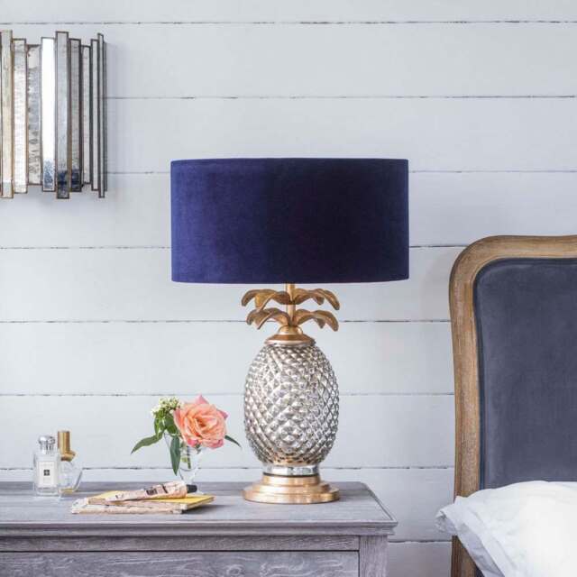 Graham and Green Silver and Gold Pineapple Lamp